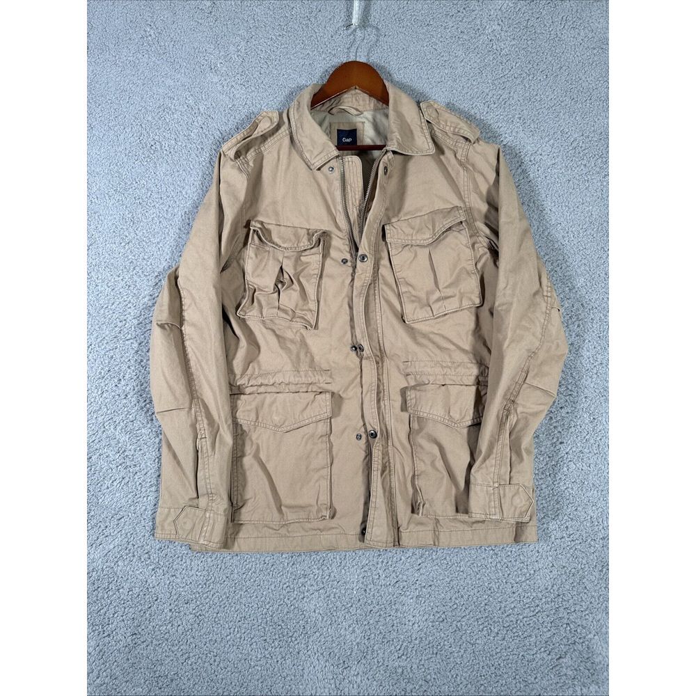 Vintage Gap Chore Coat Jacket Men's Large Tan‎ Brown Khaki Barn Work